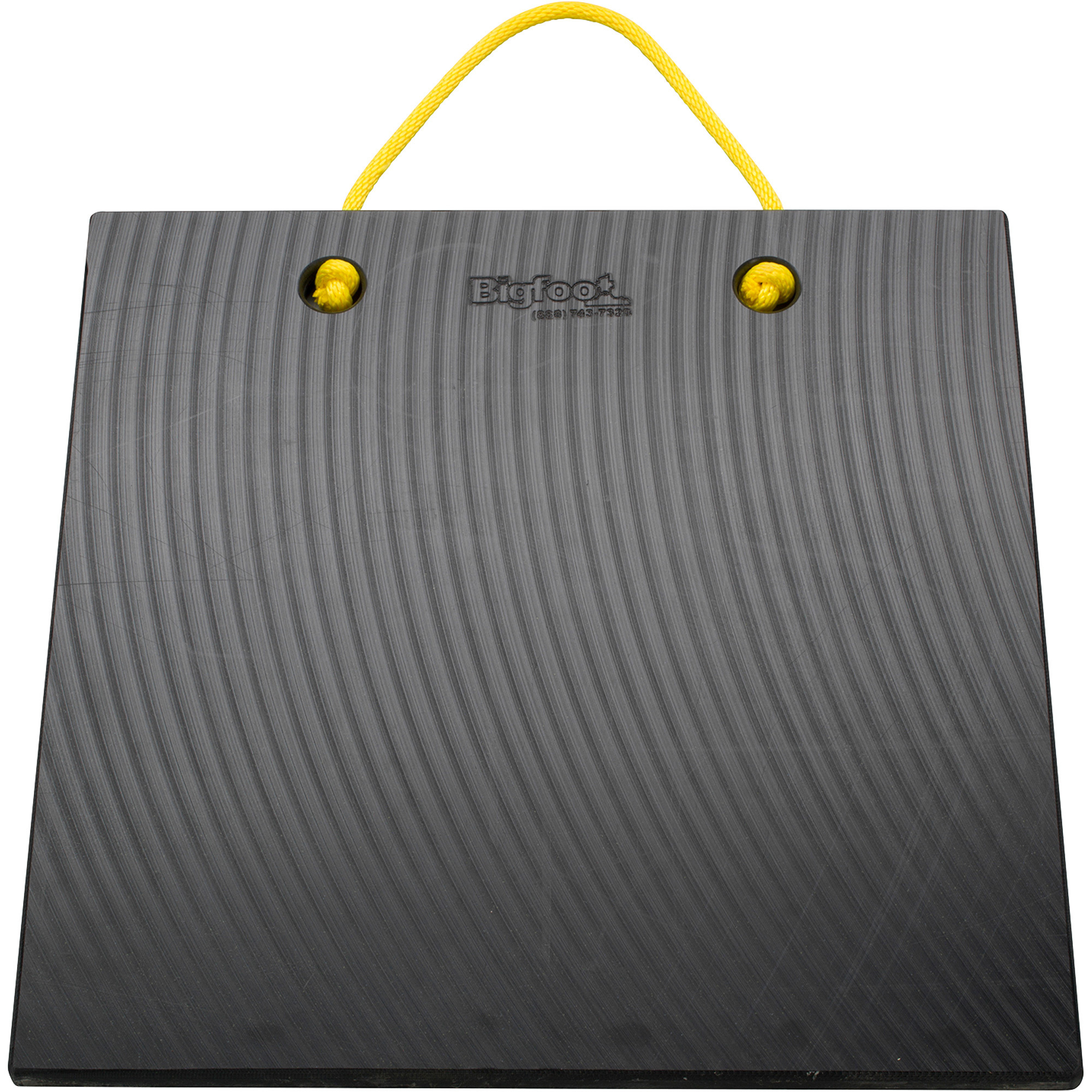 Bigfoot Outrigger Pad, Black, 24in.L x 24in.W x 1.5in. Thick, Model# P242415